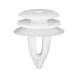 Interior trim clip, closed