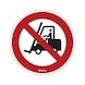Bodenschild - F&uuml;r Flurf&ouml;rderfahrzeuge verboten - VERBOTSHLD-FLURF&Ouml;RDERFZG-VERBOT-45CM - 1