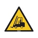 Floor sign - Warning: industrial trucks - WARNSIGN-WARNING-INDUST-TRUCKS-45CM - 1