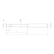 AURALIX VHM-Wasserschlitzfr&auml;ser DIN 6535-HA, verst&auml;rker Schaft - WASZFRS-VHM-LNG-W-D5,0MM - 2