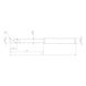 AURALIX VHM-Einzahnfr&auml;ser SCO DIN 6535-HB - FRS-1ZA-VHM-W-SCO-D3,0MM - 2