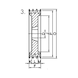 V-belt pulley, 10 groove - 2