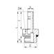 Adattatore diritto maschio G6812 - 2