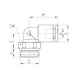 Gomito maschio girevole G7522 - 2