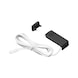 Endkappen-Set mit IR-Dimmschalter und Anschlussleitung zu Unterbauleuchte UBL-24-14-Moove