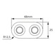 LED-Einbauleuchte EBL-24-27 - LEUCHT-LED-(EBL-24-27)-SCHW-WW-DOUBLE - 2