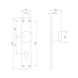 Long plate lever/handle set AL11/1 - DH-ALU-AL11/1-CH-LONGPLT-CK-F1-SILVER - 2