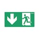 Rettungszeichen Notausgang - RETTZEICH-NOTAUSGANG-ABWAERTS-200X100MM - 1