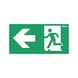 Rettungszeichen Notausgang - RETTZEICH-NOTAUSGANG-LINKS-200X100MM - 1