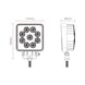 LED-Arbeitsscheinwerfer mit Flutlicht oder Spotlicht - ARBSHNWERF-FZG-CW-KBL-SPOTLICHT-5500LM - 2