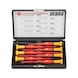 VDE-schroevendraaier voor fijnmechanica assortiment, sleuf/PH 7-delig - 1