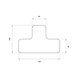 Bodenmarkierung T-Form - BODMARK-(T-FORM)-WEISS - 2