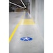 Bodenschild - Fu&szlig;g&auml;ngerweg benutzen - GEBOTSHLD-FU&szlig;G&Auml;NGERWEG-BENUTZEN-45CM - 2