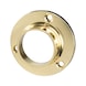 Round wardrobe rail support