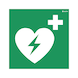 Rescue sign - defibrillator - RESCSIGN-DEFIBRILLATOR-200X200MM - 1