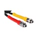 BASIC black pneumatic coiled hose made of PUR with pre-assembled short adapters/nipples M16 x 1.5 - 2