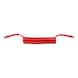 Druckluft Spiralwendelleitung rot/gelb PLUS aus PUR, mit vormontierten Adaptern/Nippeln kurz M16 x 1,5 - LUFTSPRLLTG-PLUS-PA/PU-ROT/ROT-4,0M - 1
