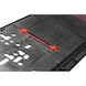 Kennzeichenbefestigung Twin-Fixx komplett bedruckt mit 4 roten Gummieinlagen - KSB-KOMPL-(TWINFIXX-PAKET)-1FARB-100STK - 3