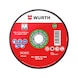 Cutting disc for steel and stainless steel