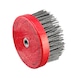 Disc brush Crimped, with nylon sanding bristles and M14 connecting thread - 1