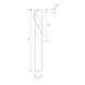 Lefthand twist drill bit DIN 1897 HSCO TIN head type LN - DRL-TWST-MET-LEFT-HSCO-TH-D3,2MM - 2