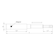 Bit holder E 6.3 (1/4) with guide sleeve - HOLD-BIT-1/4IN-SLEEVE-MAGN-80MM - 2