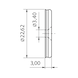 Base module SLIM for screw-on - FRNGLID-BASIS-SCREW-SLIM-BLACK-D22,5MM - 2