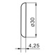 Insert glider Hyper for base module SLIM - FRNGLID-INRT-HYPER-SLIM-GREY-D30MM - 2