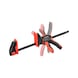 One-handed clamp with rotatable handle - QCKCLMP-W.ROT-HANDLE-360DGR-300MM - 3