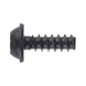 W&Uuml;PLAST&reg; NEO flanged pan head screw with hexalobular Plus recess W5451 steel 10.9 zinc-nickel plated black - SHR-FLSH-W5451-TXP10-10.9-(ZNBH)-3X10 - 1