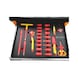 VDE Tool Trolley Professional VDE Workshop Trolley, 1000V Insulated, 118-Piece Tool Set - WRKSHPTRLY-7DRW-ORANGE-VDE-118PC - 2