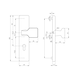 Aluminium-Schutzbeschlag S 65 - SBS-ALU-S65-ES1-WE-PZ-72-12-F1/SILBER - 2
