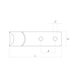 Flat hook - HOK-FLAT-ST-68X15 - 2