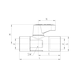 Mini ball valve 2943 CAMOZZI - 2