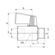 Mini ball valve 2954 ECO CAMOZZI - 2