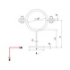 Heating pipe rack, type 2 - SLIDBEAR-(HDG)-ED273,0-TYPE2-PG3-45DG - 2