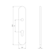 Aluminium security door fitting S 62 - 2