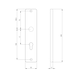 Aluminium-Schutzbeschlag S 50 - SBS-ALU-S50-WE-PZ-72-12-F1/SILBER - 2