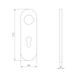 Aluminium-Schutzbeschlag S 15 - SBS-ALU-S15-ES1-WE-PZ-72-12-F1/SILBER - 3
