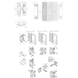 Cerniera invisibile regolabile  3D K6360-45 - 2
