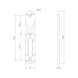 Aluminium security door fitting S 65 - 2