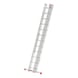 Aluminium combination ladder with rungs - MULTIPURPLDR-3PCS-ALU-3X12RUNGS - 2