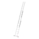 Aluminium combination ladder with rungs - MULTIPURPLDR-3PCS-ALU-3X8RUNGS - 2