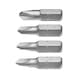 Tri-wing bit assortment, 4 pcs. Tri-wing bit assortment, 4 pcs.