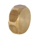 Threaded pipe fitting EN1254, brass, 3599C - FITT-CAP-OCT-EN1254-IT-BRS-5/8IN-3599C - 1