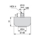 Glider Plastic Leveller - NIVELADOR INT D48X27 NE - 2