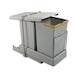 Waste Container 2 Bins Kitchen Systems - LOW MAN BIN 2X14L GR - 1