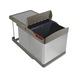Kitchen Systems Waste Container 2 Inner Bins - RECYCLING BIN 2X16L PLASTIC ST/ST FINISH - 1