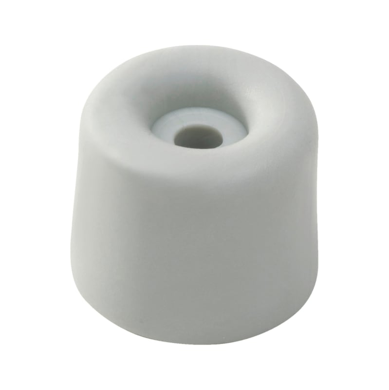 Butée de porte type N élastique à visser pour sol ou mur