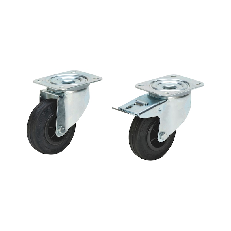 Roue pivotante avec frein pour servante d'atelier Standard